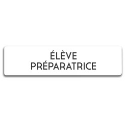 Badge Élève préparatrice rectangulaire