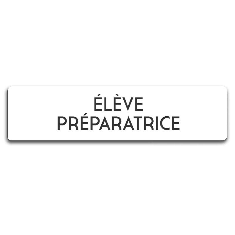 Badge Élève préparatrice rectangulaire