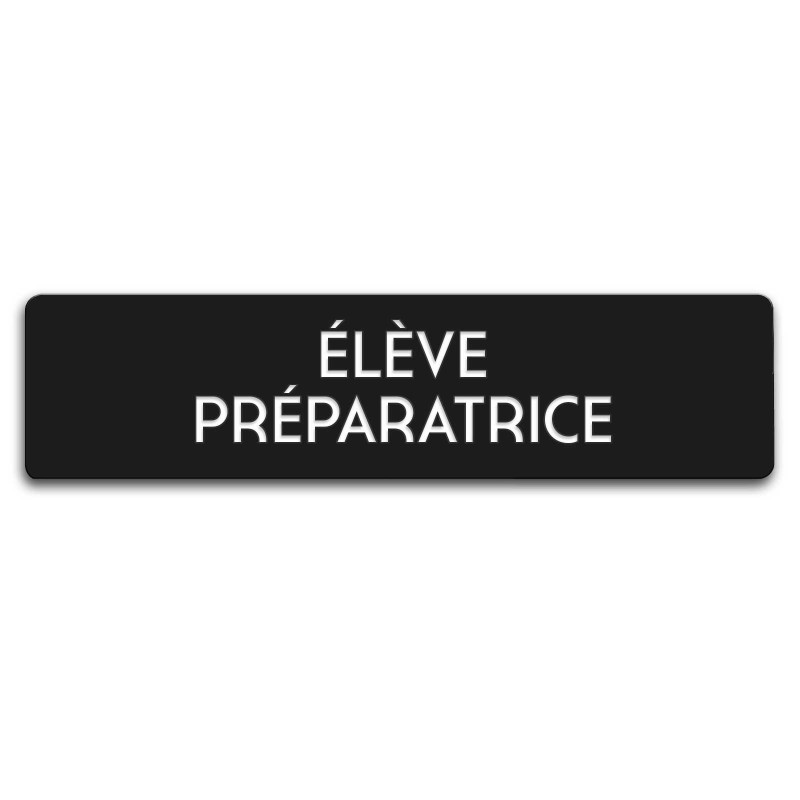 Badge Élève préparatrice rectangulaire