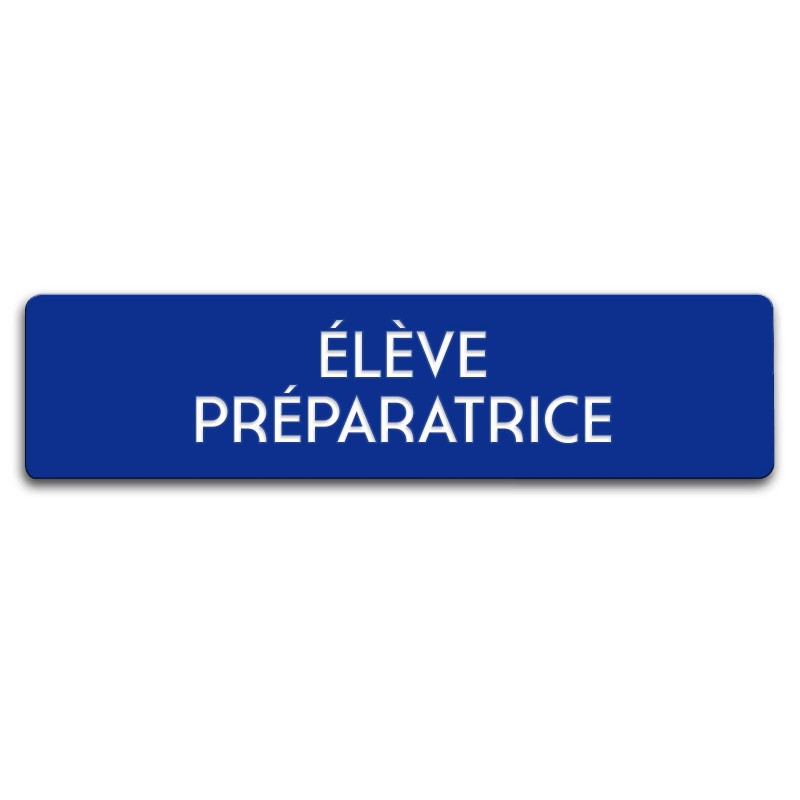 Badge Élève préparatrice rectangulaire