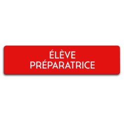 Badge Élève préparatrice rectangulaire