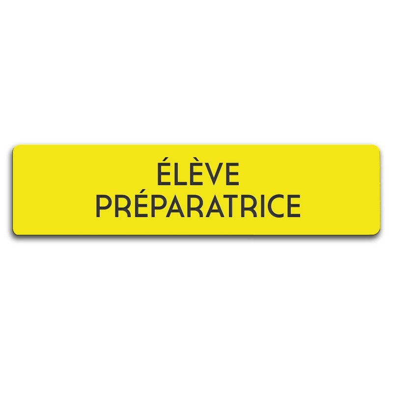 Badge Élève préparatrice rectangulaire
