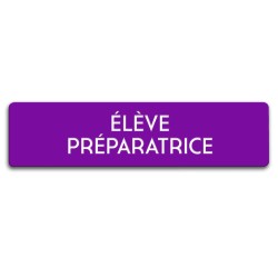 Badge Élève préparatrice rectangulaire