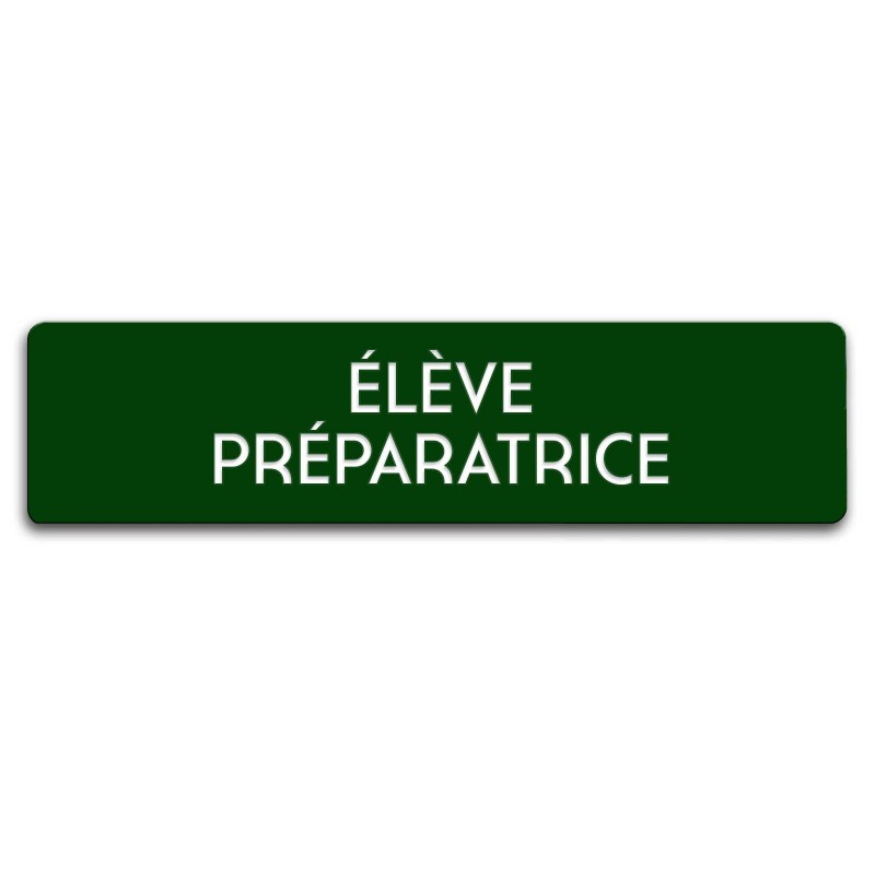 Badge Élève préparatrice rectangulaire