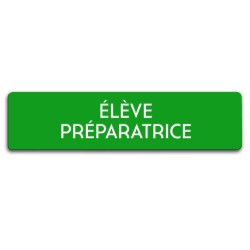 Badge Élève préparatrice rectangulaire