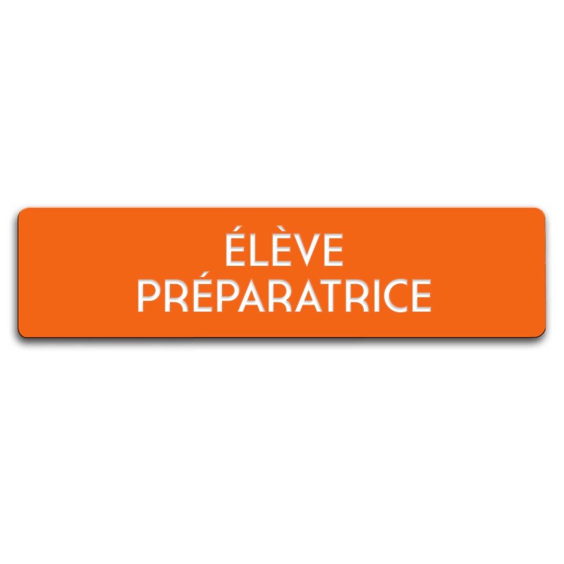 Badge Élève préparatrice rectangulaire