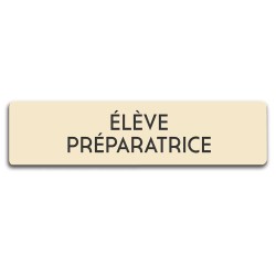 Badge Élève préparatrice rectangulaire