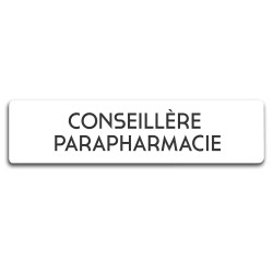 Badge Conseillère parapharmacie rectangulaire