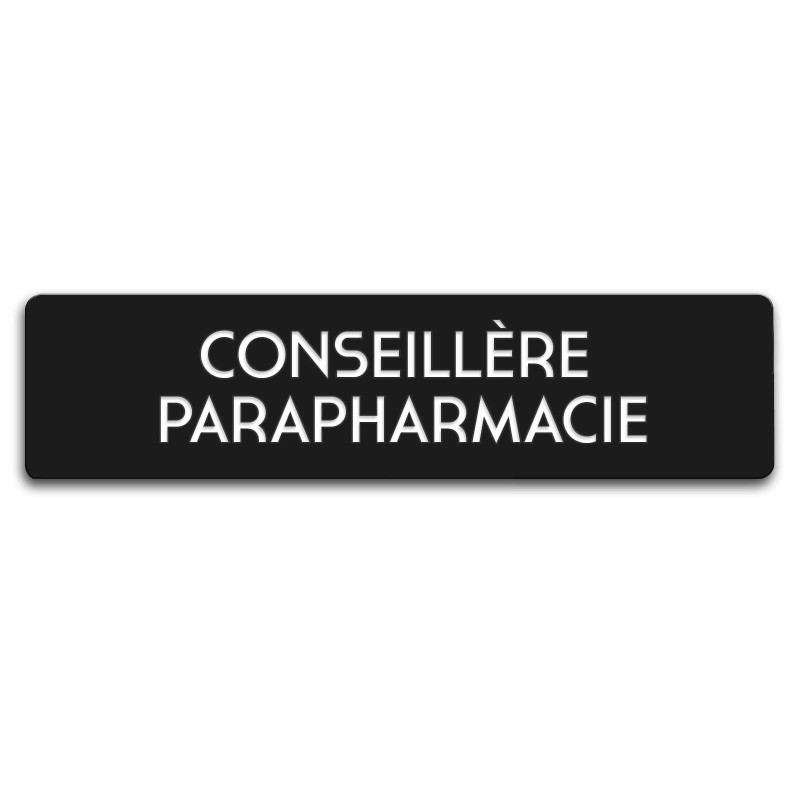 Badge Conseillère parapharmacie rectangulaire