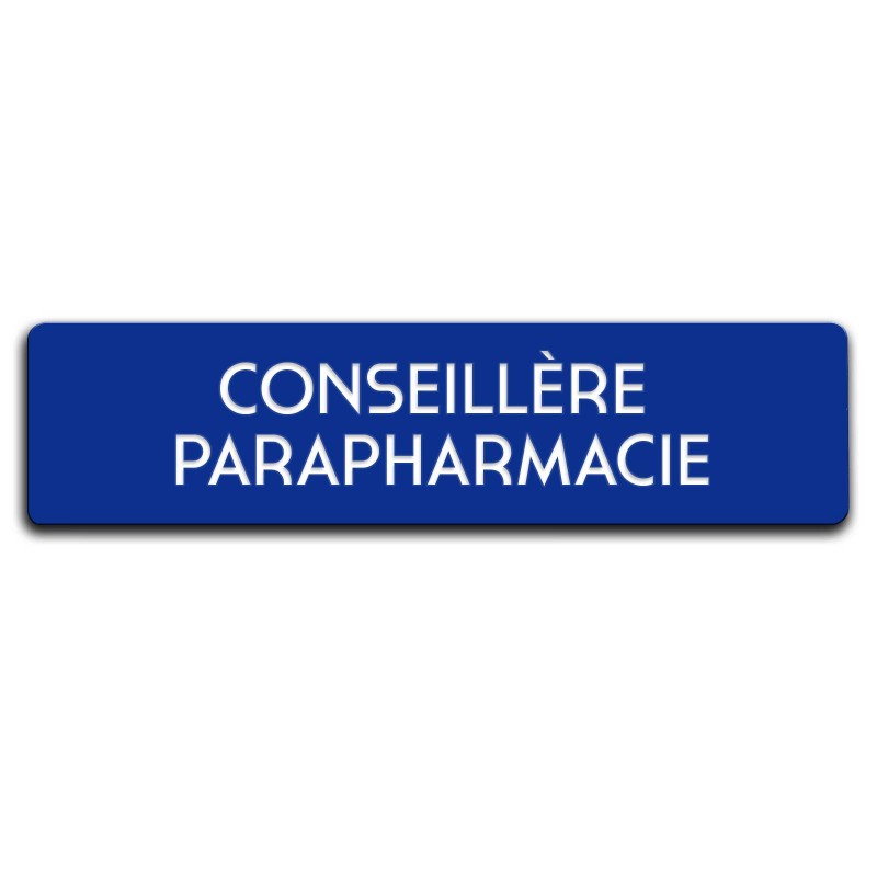 Badge Conseillère parapharmacie rectangulaire