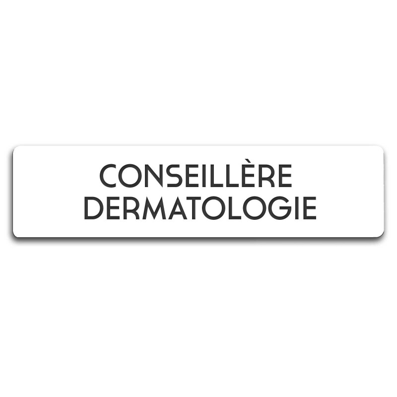 Badge Conseillère dermatologie rectangulaire