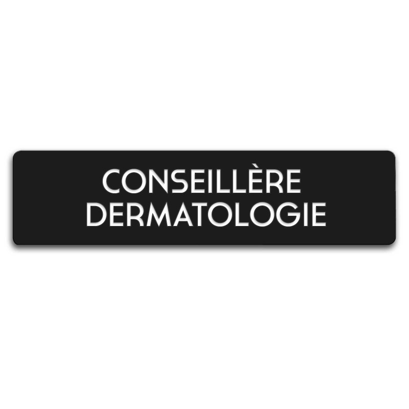 Badge Conseillère dermatologie rectangulaire