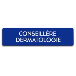 Badge Conseillère dermatologie rectangulaire