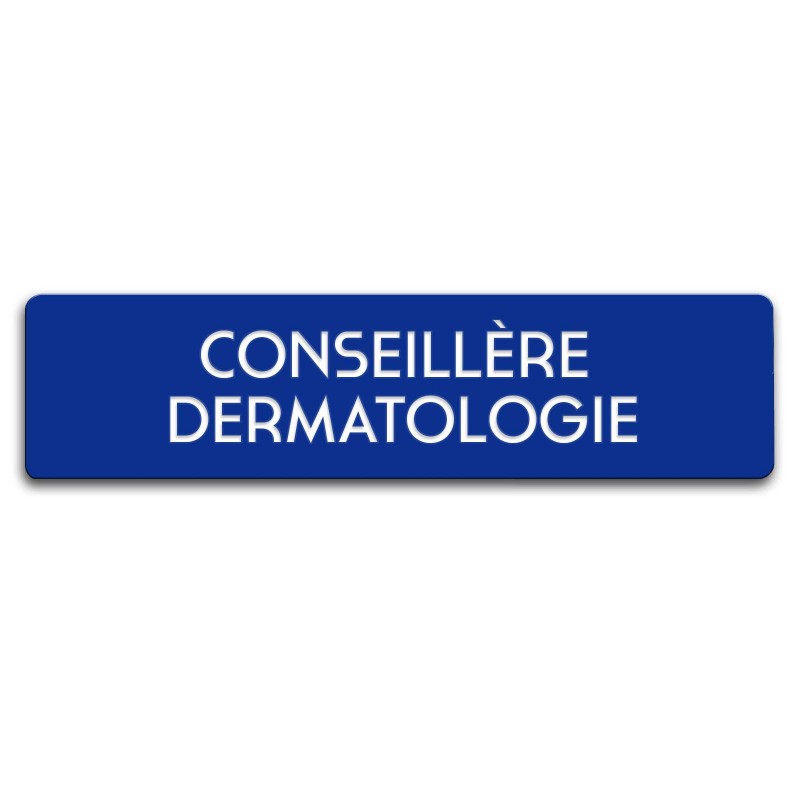 Badge Conseillère dermatologie rectangulaire