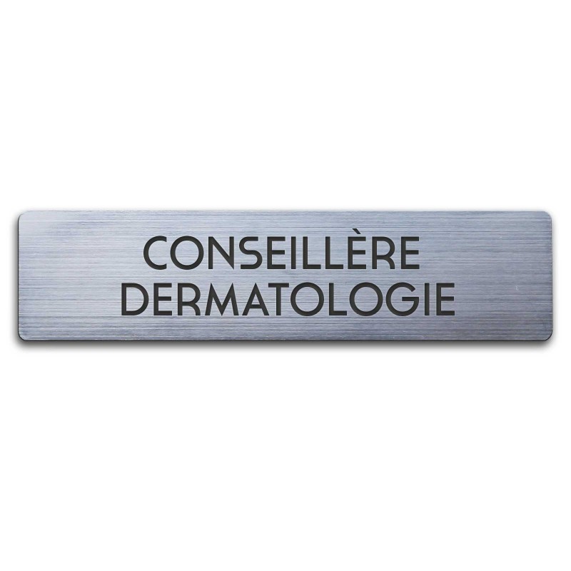 Badge Conseillère dermatologie rectangulaire