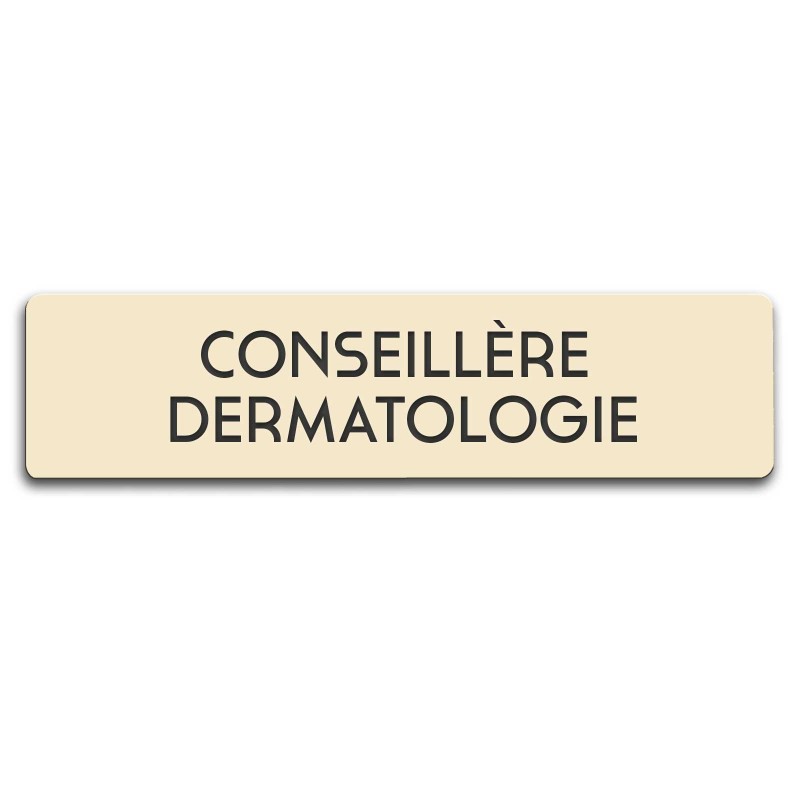 Badge Conseillère dermatologie rectangulaire