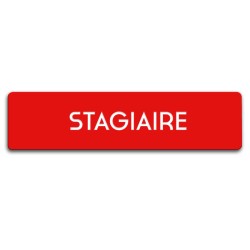 Badge Stagiaire rectangulaire
