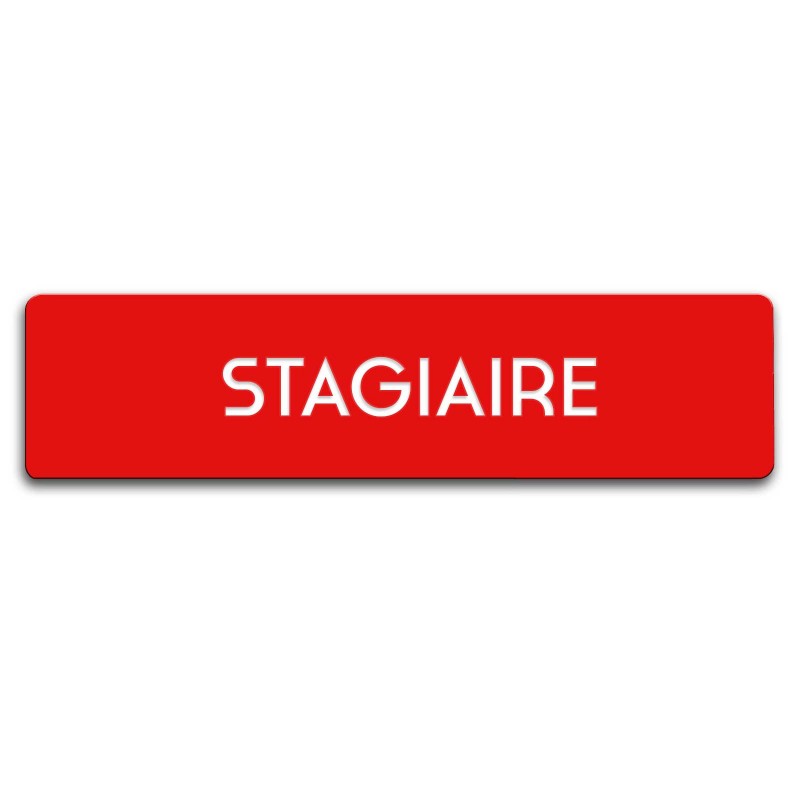Badge Stagiaire rectangulaire