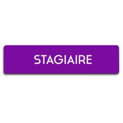 Badge Stagiaire rectangulaire
