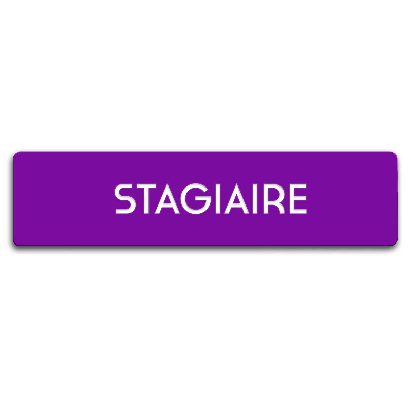 Badge Stagiaire rectangulaire