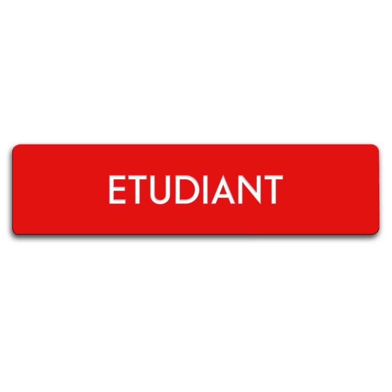 Badge Étudiant rectangulaire