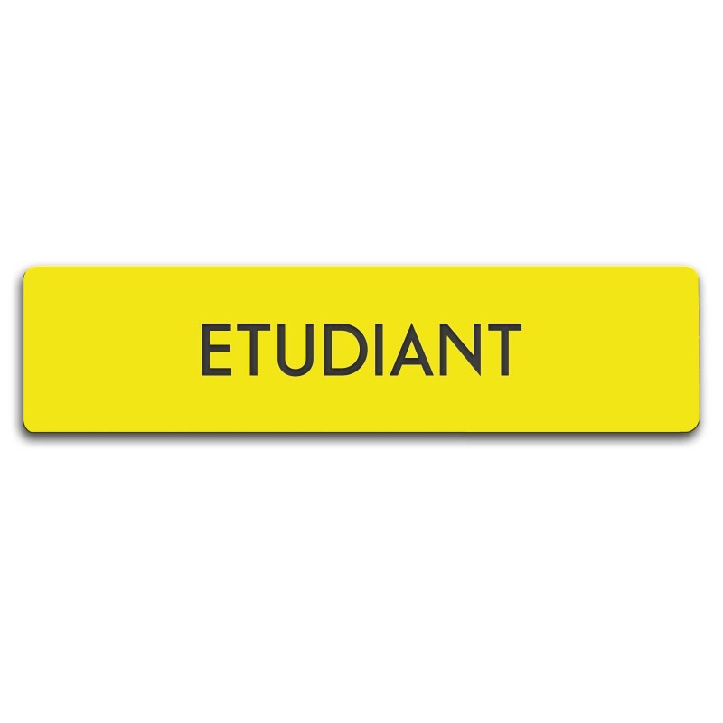 Badge Étudiant rectangulaire