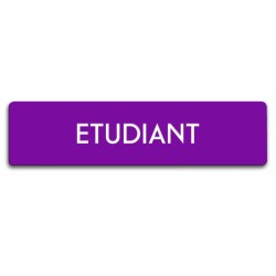 Badge Étudiant rectangulaire
