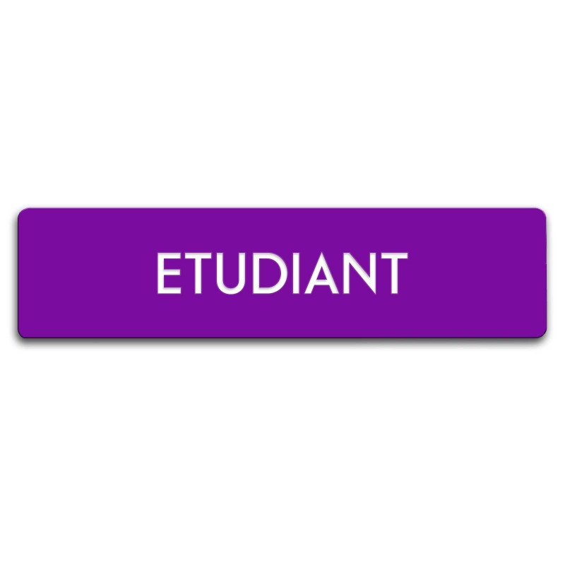 Badge Étudiant rectangulaire