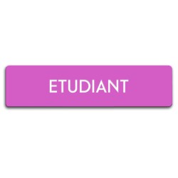 Badge Étudiant rectangulaire