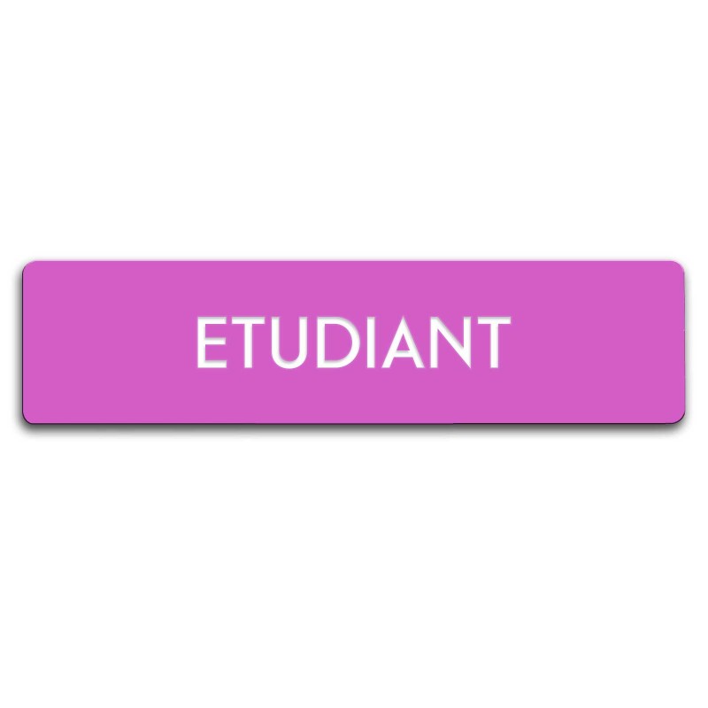 Badge Étudiant rectangulaire