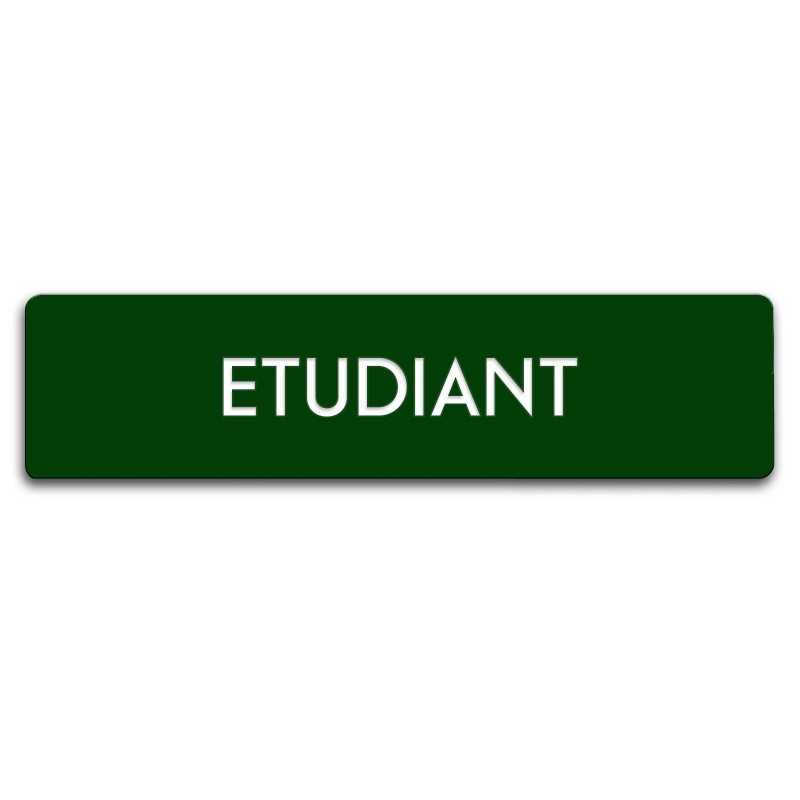 Badge Étudiant rectangulaire