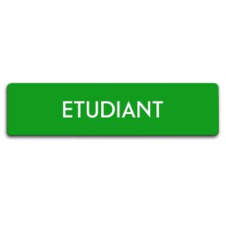 Badge Étudiant rectangulaire