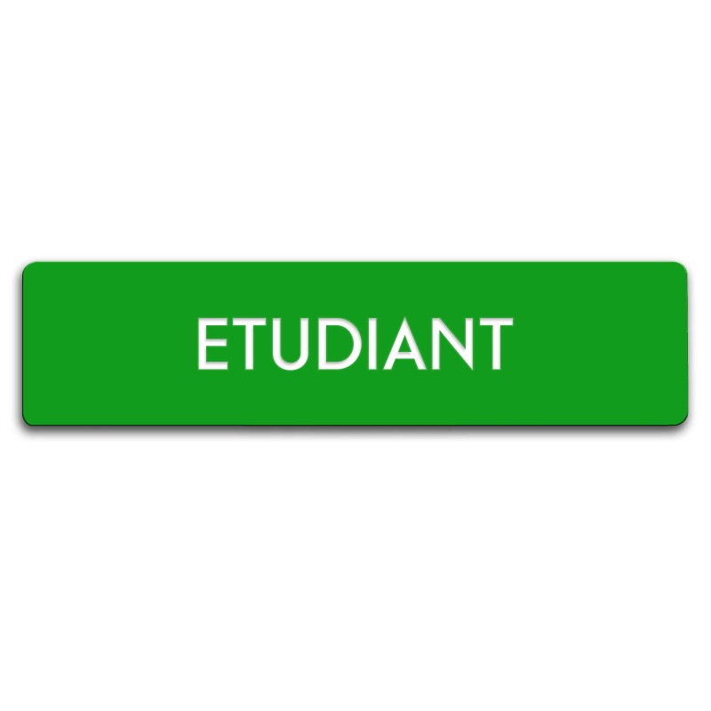Badge Étudiant rectangulaire