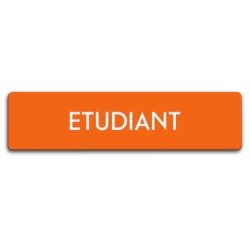Badge Étudiant rectangulaire