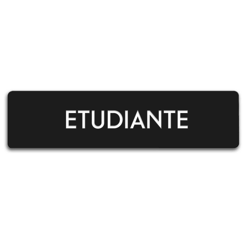 Badge Étudiante rectangulaire