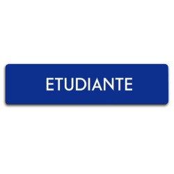 Badge Étudiante rectangulaire