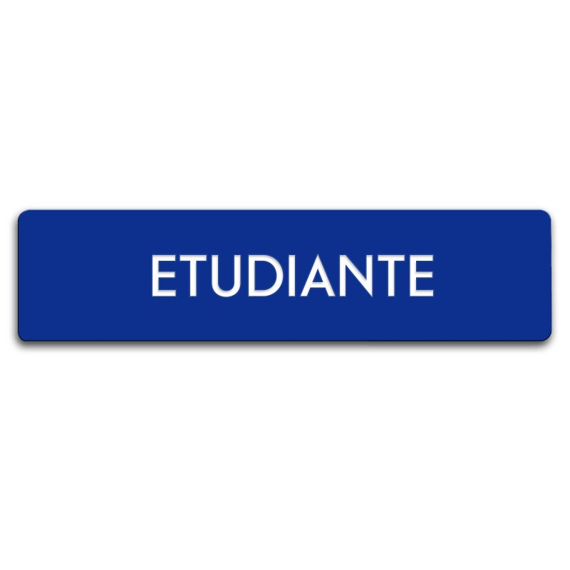 Badge Étudiante rectangulaire