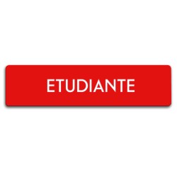 Badge Étudiante rectangulaire
