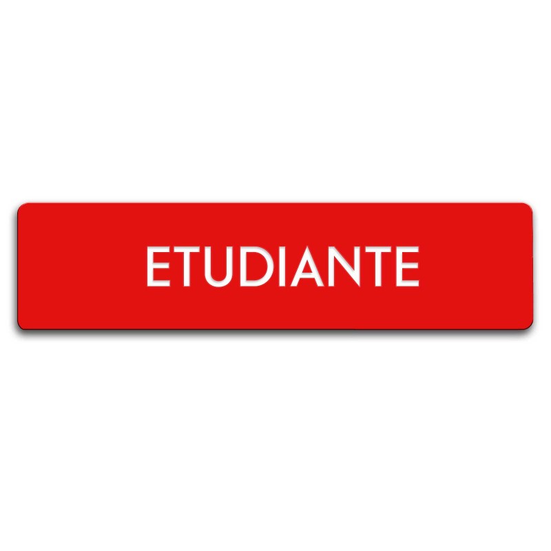 Badge Étudiante rectangulaire