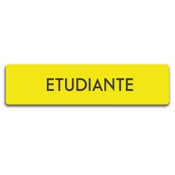 Badge Étudiante rectangulaire