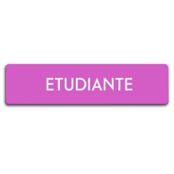 Badge Étudiante rectangulaire
