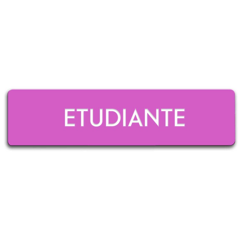Badge Étudiante rectangulaire