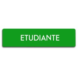 Badge Étudiante rectangulaire