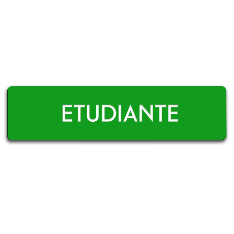 Badge Étudiante rectangulaire