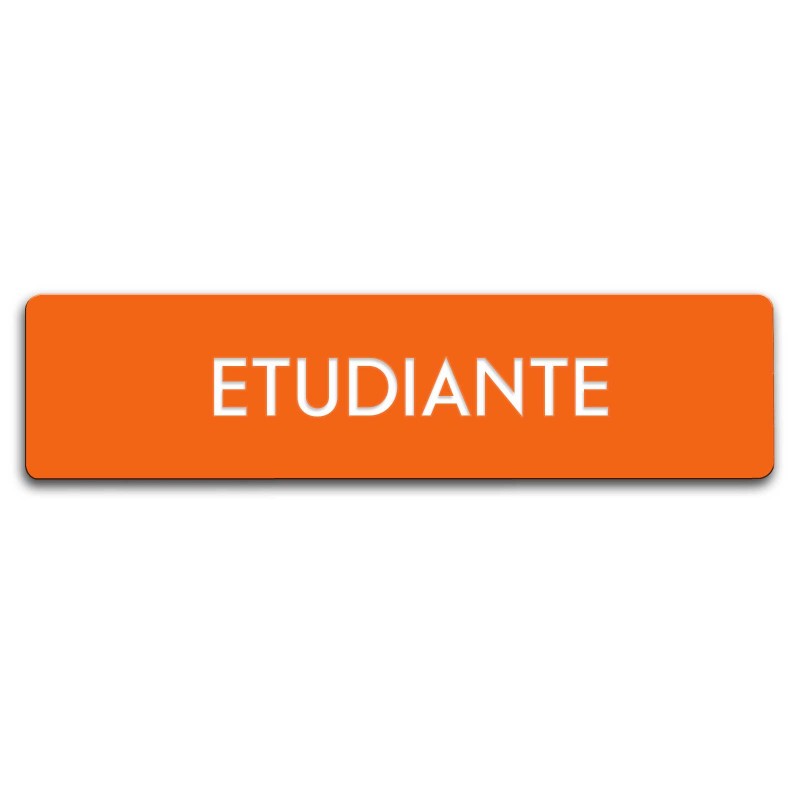 Badge Étudiante rectangulaire