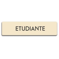 Badge Étudiante rectangulaire
