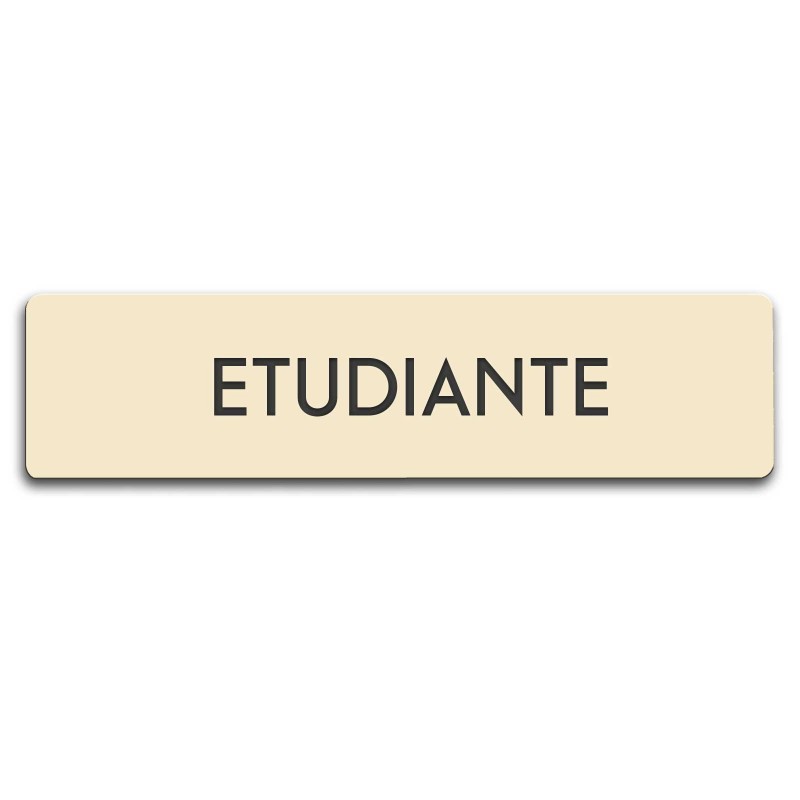 Badge Étudiante rectangulaire
