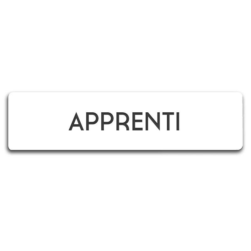 Badge Apprenti rectangulaire
