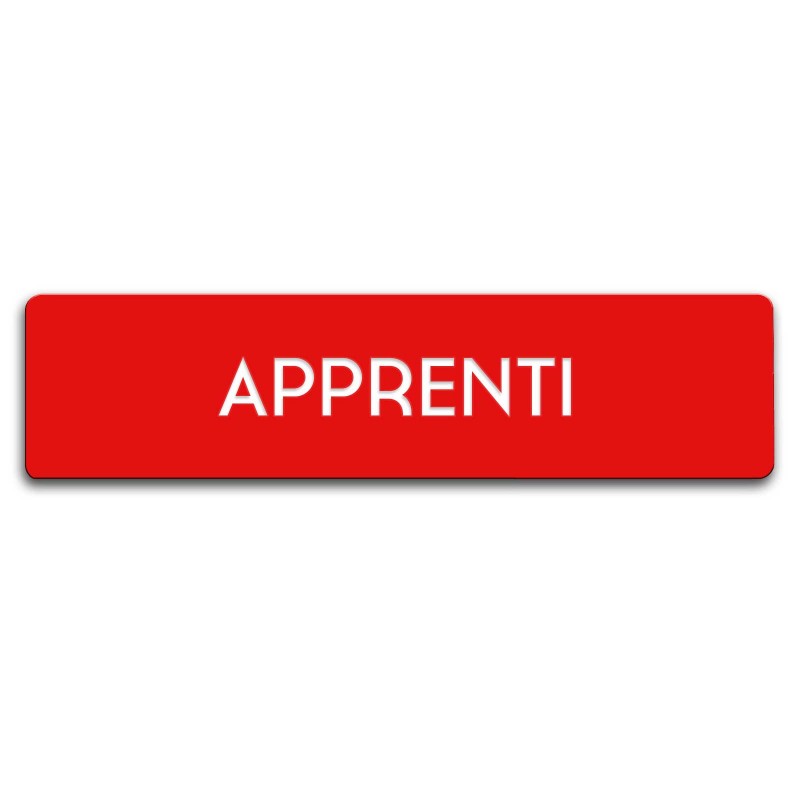 Badge Apprenti rectangulaire