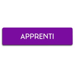Badge Apprenti rectangulaire